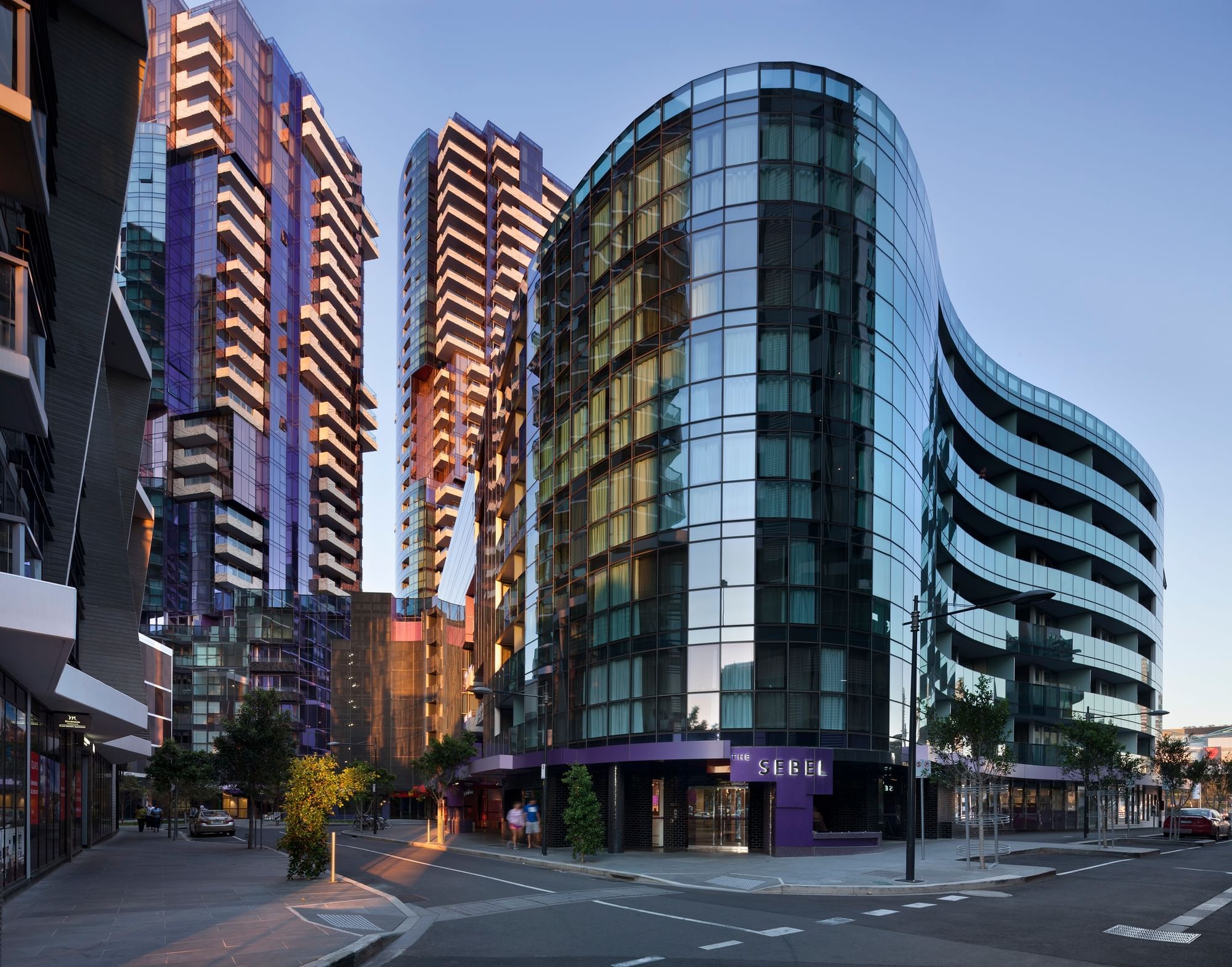 The Sebel Melbourne Docklands asset at dusk